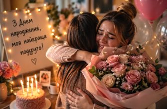 Привітання з Днем народження подрузі до сліз картинка