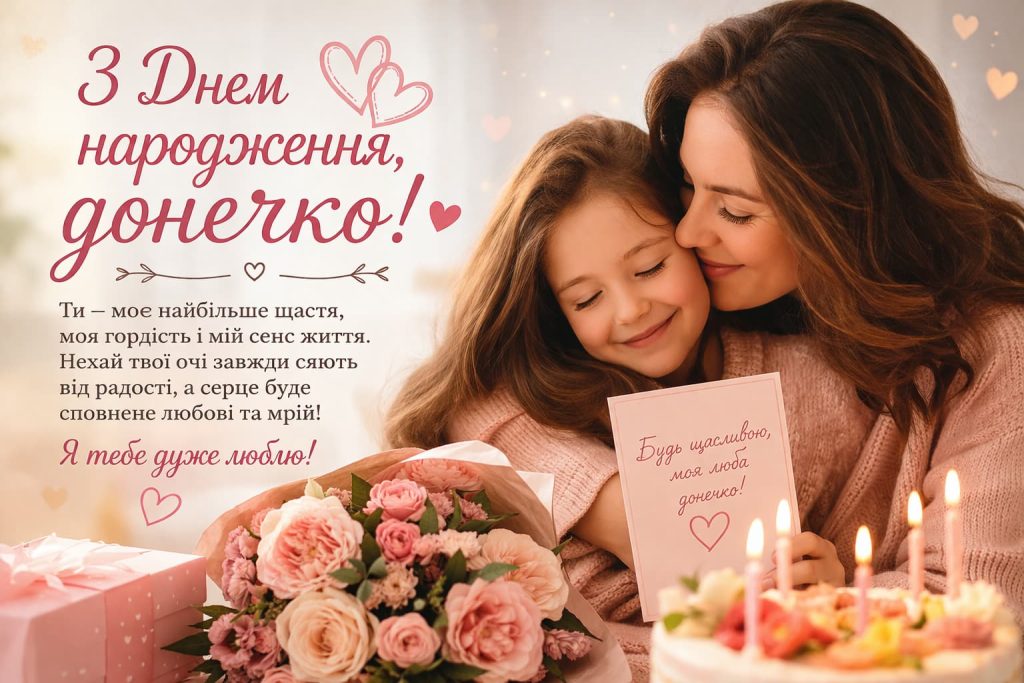 Зворушливі привітання з Днем народження дочці картинка 7