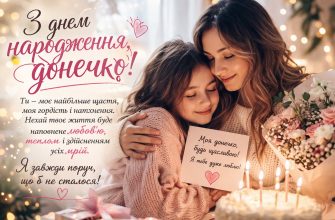 Зворушливі привітання з Днем народження дочці картинка