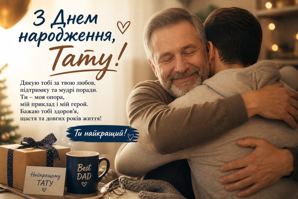 Привітання з Днем народження батька своїми словами