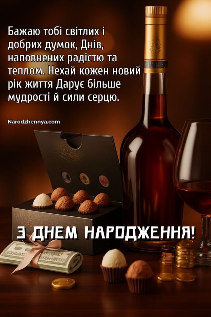  Привітання з Днем народження другу своїми словами картинка  1