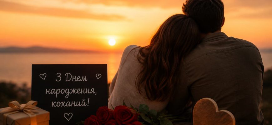 Привітання з Днем народження коханому своїми словами